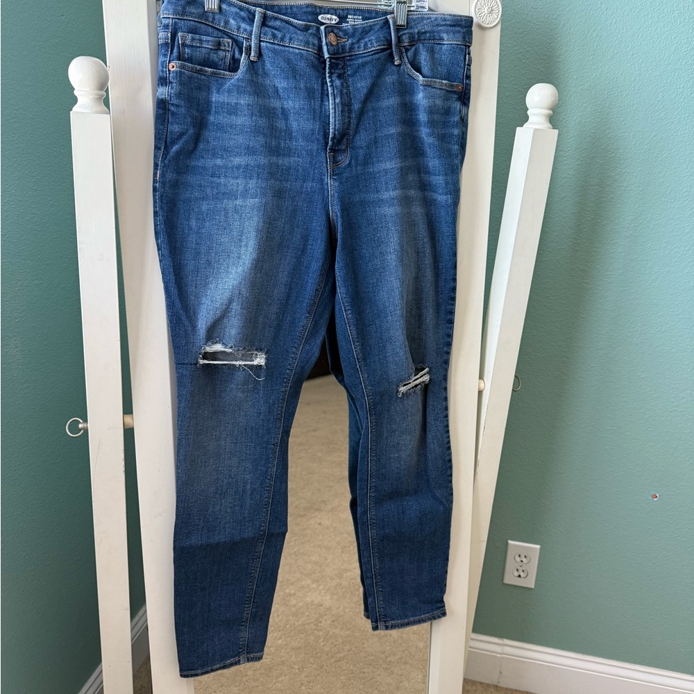 Old Navy Women's Dark Blue Skinny Jeans